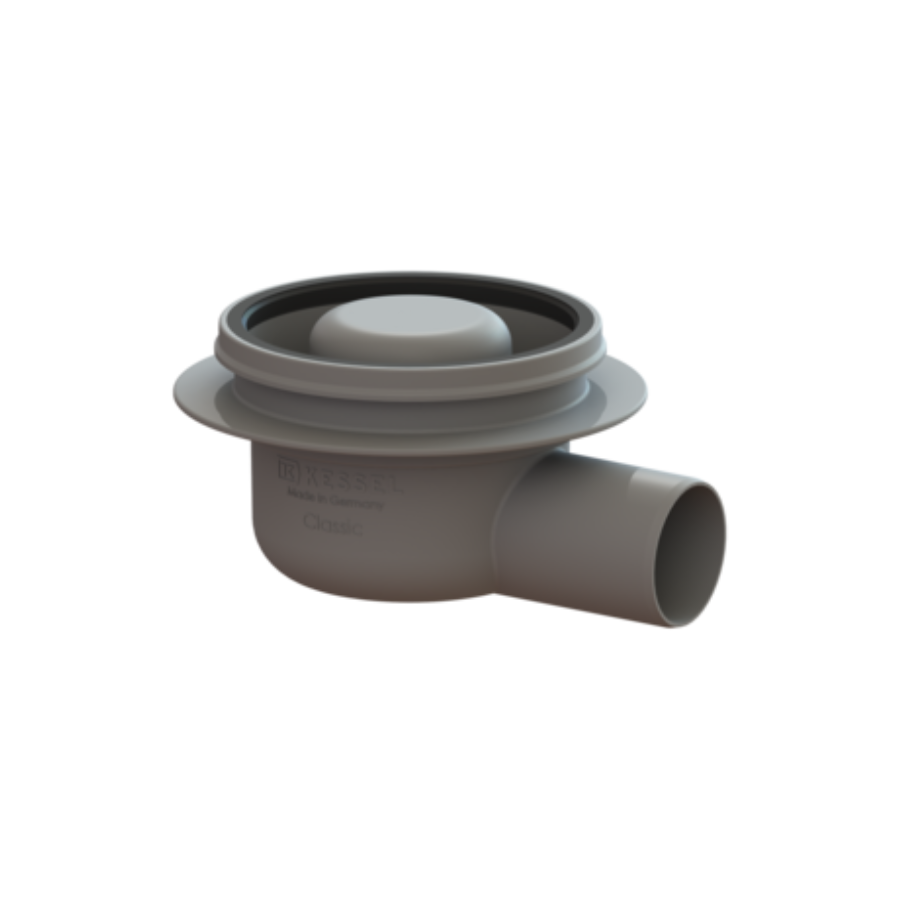 Sanitary Sources Kessel Drain body Classic bathr. drain Sys 100, DN 50, Horiz. outlet, OT 50 mm (40150)