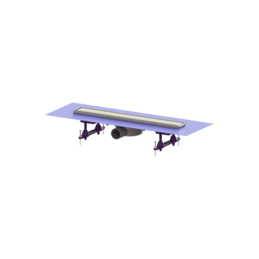 Sanitary Sources Kessel Shower channel Linearis Compact L: 550 mm, DN 50, WaD, 304 SST cov., K 3 (45600.61M)