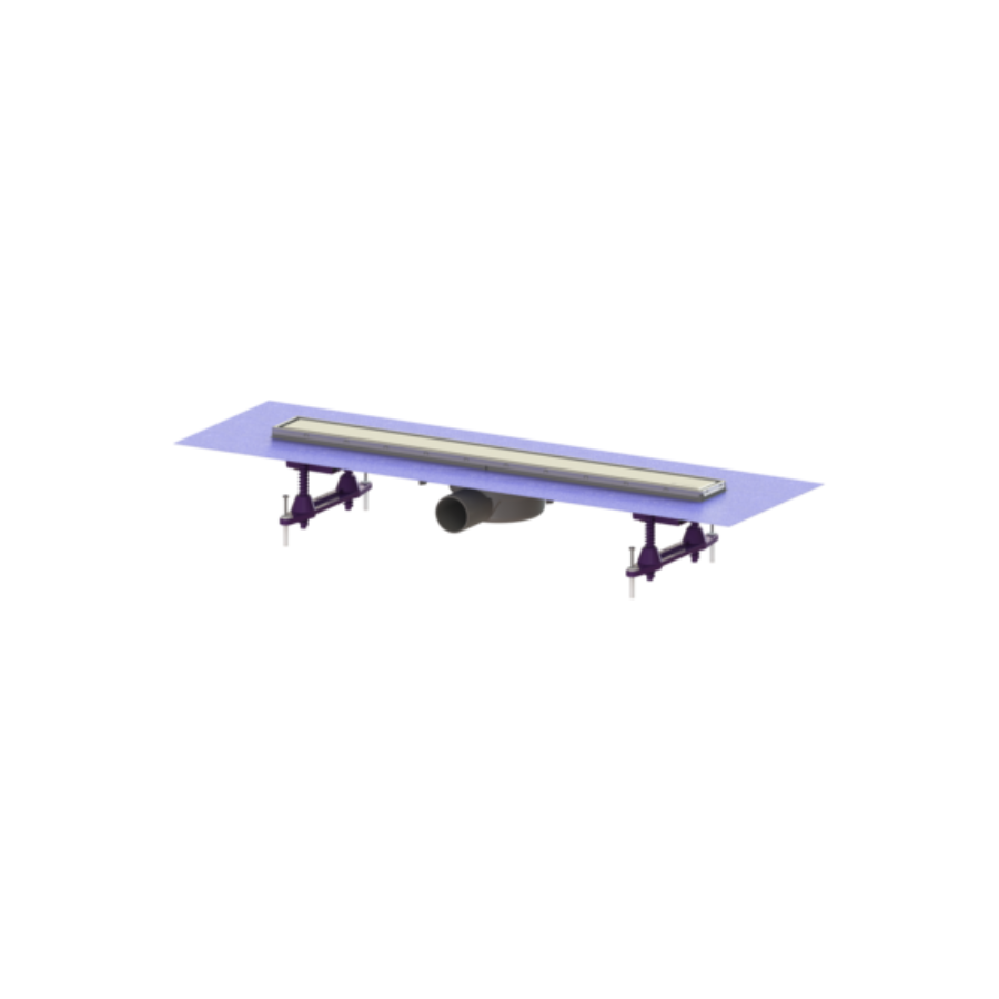 Sanitary Sources Kessel Shower channel Linearis Compact L: 650 mm, DN 50, WaD, 304 SST cov., K 3 (45600.62M)