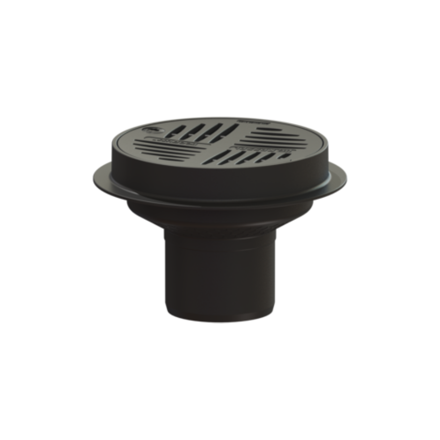Sanitary Sources Kessel Parking deck drain, Ecoguss DN 125, round, Connection polymer pipe (48504)