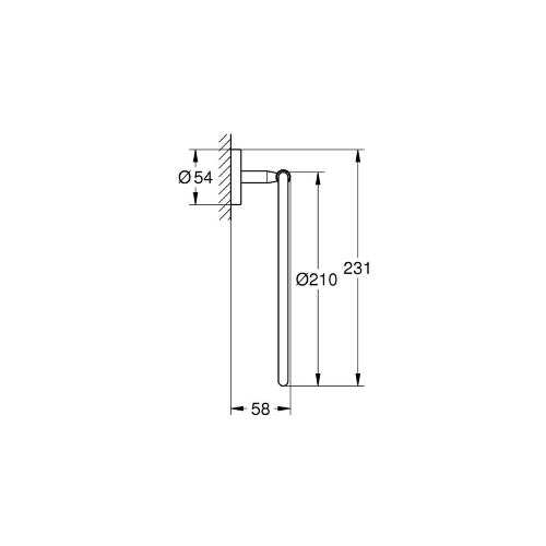 GROHE 40460 BauCosmopolitan towel ring