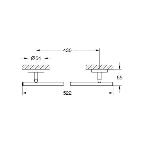 Grohe BauCosmopolitan Towel Rail 40459