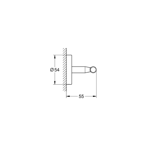BauCosmopolitan Bathrobe hook 40461