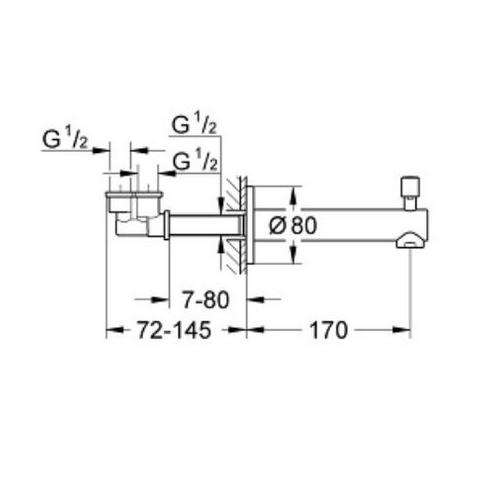 Grohe Concetto Bath Spout  13281