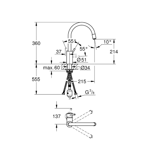 GROHE Long-Life finish 32663