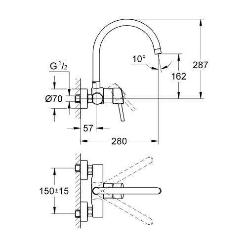 Wall mounted 32667
