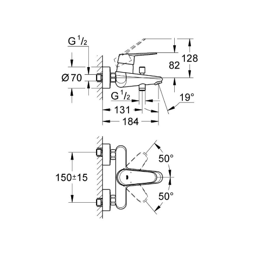 Eurodisc Cosmopolitan Bidet mixer 33390