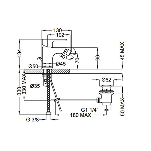 Bidet Mixer