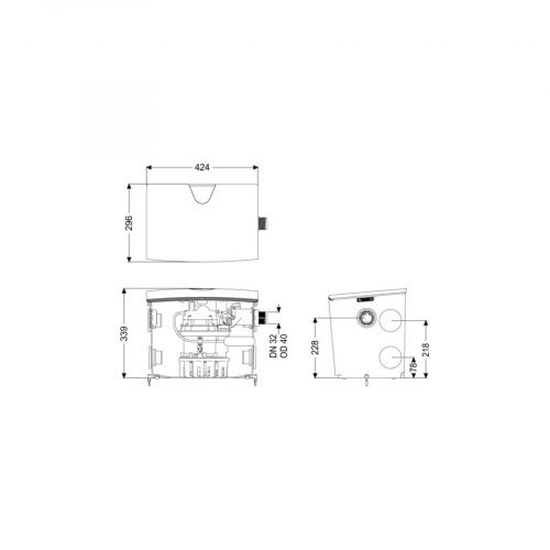 Kessel Lifting station Minilift L GTF 1000, free-standing set-up (28563)