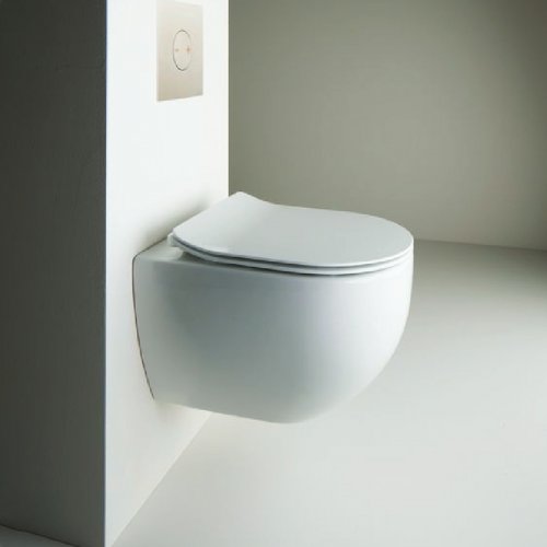 AXA Glomp wall hung wc no rim white glossy 0201001