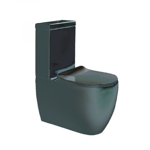 AXA Glomp monobloc floor standing wc + cistern black matt 0201307 + 0205107
