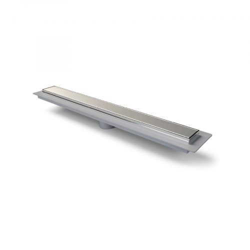 Chudej Linear floor drain SS frame bottom outlet D50. 650MM, Klasik grid matt, no siphon MCH650k